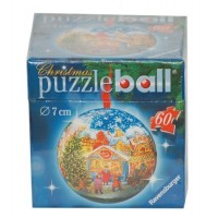 Ravensburger Puzzleball 60-tlg. Santa Claus mit Tieren