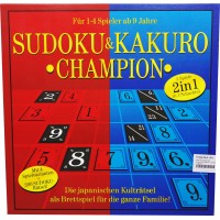 Sudoku und Kakuro - Champion - 2 Spiele in einer Schachtel, 200 Sudokuräsel, 4 Spielvarianten