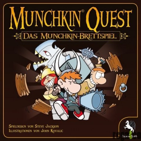Pegasus Spiele 51950G - Munchkin Quest "Das Brettspiel"